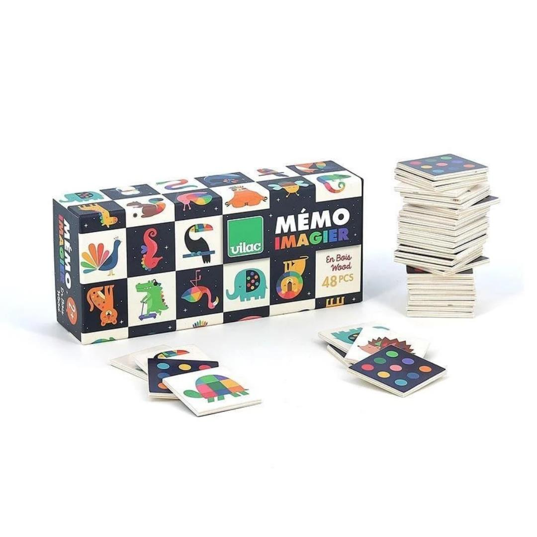 Vilac - Andy Westface Memory Game - Ahşap Hafıza Oyunu