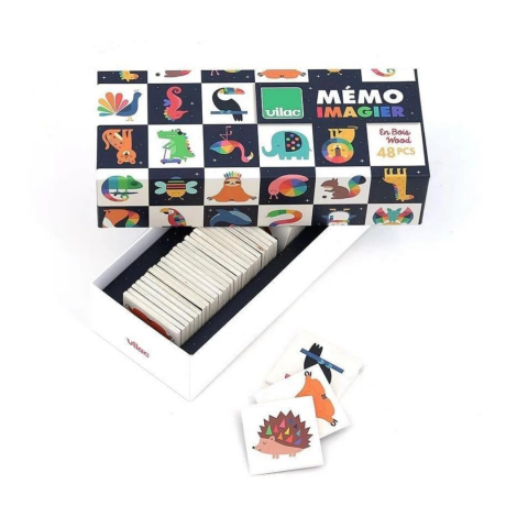 Vilac - Andy Westface Memory Game - Ahşap Hafıza Oyunu