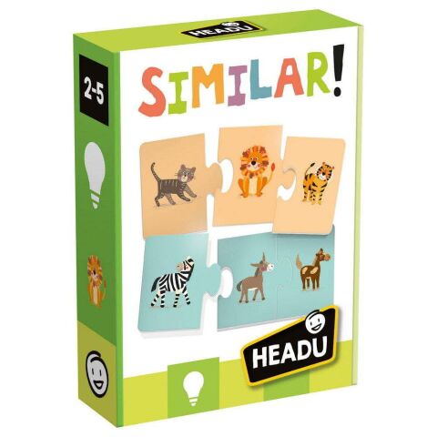 Headu Similar! Match Puzzles 3 Parçalı Hayvan Eşleştirme Yapbozu