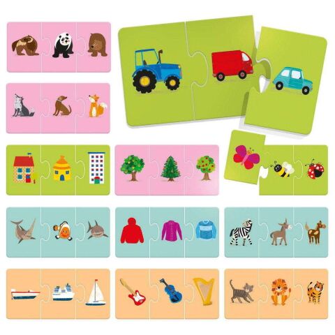 Headu Similar! Match Puzzles 3 Parçalı Hayvan Eşleştirme Yapbozu