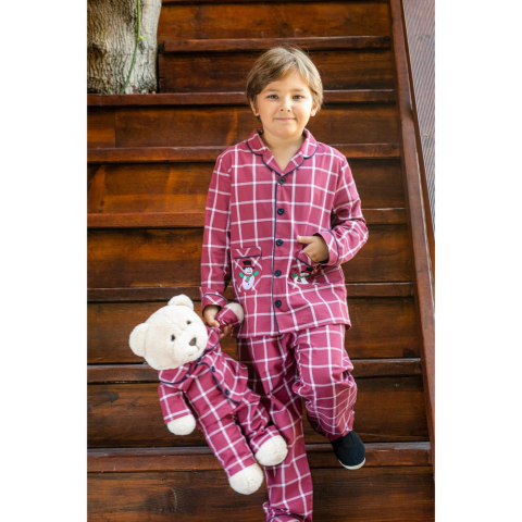 Luna Mia Snowman Magic Uyku Arkadaşlı Çocuk Pijama Seti