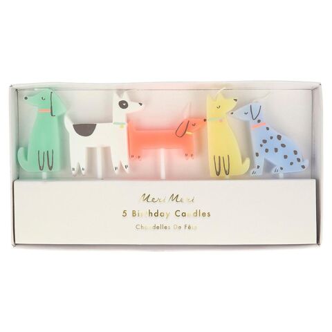 Meri Meri - Dog Candles - Köpek Mumlar
