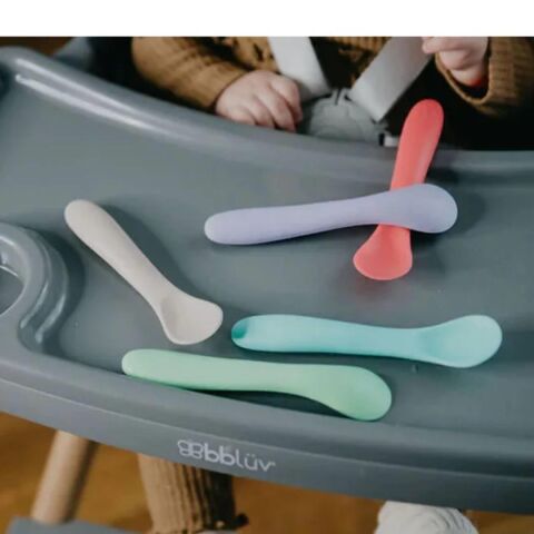 Bblüv Spoön Silikon 5'li Kaşık Seti - Mavi