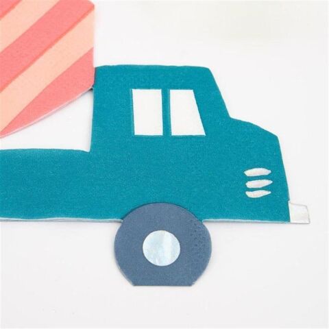 Meri Meri - Construction Napkins - İnşaat Peçeteler