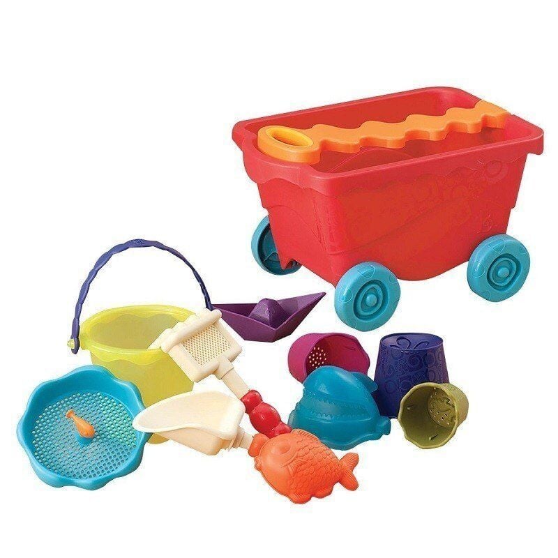 B.Toys Kırmızı Plaj Vagonu / Wavy-Wagon - Travel Beach Buggy