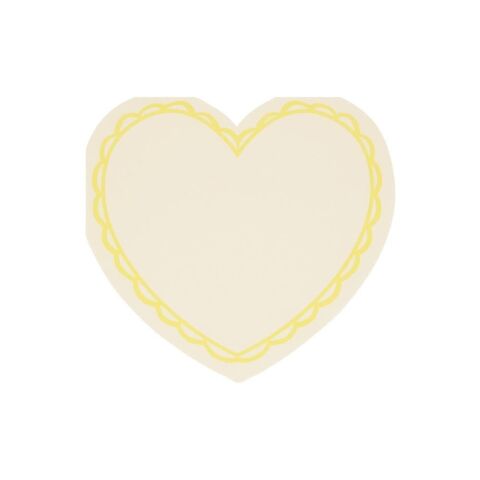 Meri Meri - Pastel Tonlu Kalp Peçeteler (16'Lı)