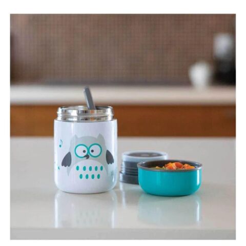 Bblüv Food Mama Termosu ve Kaşık - Mavi
