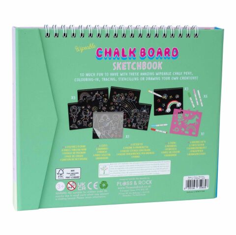 Floss & Rock Chalk Board Eskiz Kitabı / Rainbow Fairy