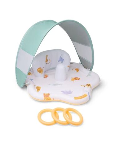 Swim Essentials - Wild Life Sırt Destekli ve Gölgelikli Bebek Oyun Matı 76 cm