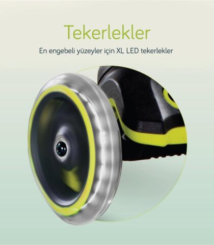 SmarTrike Xtend Büyüyebilen Ride On Scooter (1 - 12 Yaş) - Lime