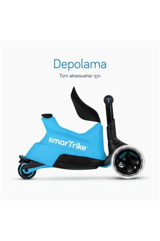 SmarTrike Xtend Büyüyebilen Ride On Scooter (12 Ay - 12 Yaş) - Blue