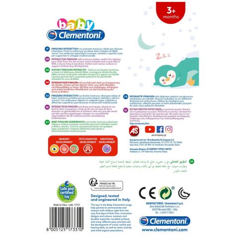Clementoni Baby İnteraktif Penguen Çıngırak