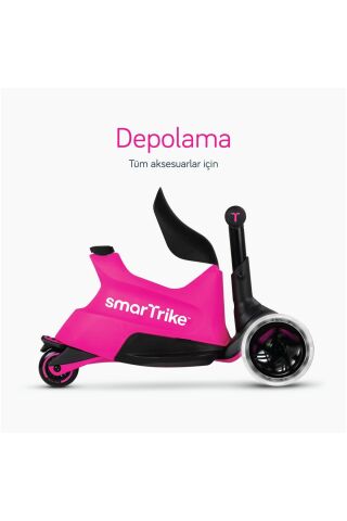 SmarTrike Xtend Büyüyebilen Ride On Scooter (12 Ay - 12 Yaş) - Pink