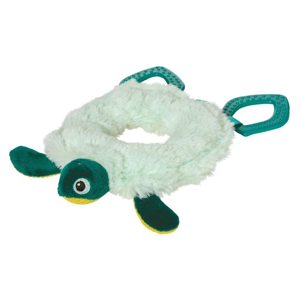 Manhattan Toy Diş Kaşıyıcı ve Çıngırak - Theo Kaplumbağa