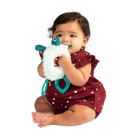 Manhattan Toy Diş Kaşıyıcı ve Çıngırak - Theo Kaplumbağa