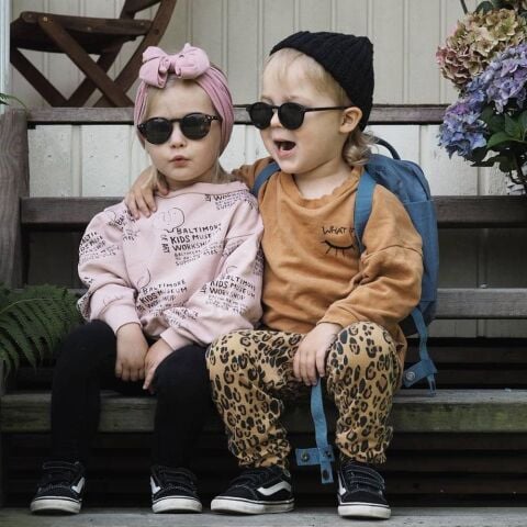 Izipizi Sun Junior Güneş Gözlüğü #D Koleksiyonu - 5-10 Yaş /Kahverengi Desenli