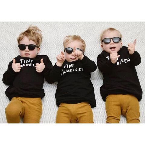 Izipizi Sun Junior Güneş Gözlüğü #D Koleksiyonu - 5-10 Yaş / Siyah