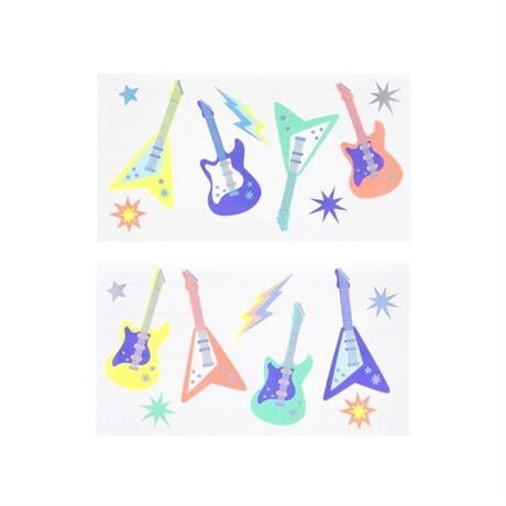 Meri Meri - Elektro Gitar Geçici Dövmeler - 2 Sayfa