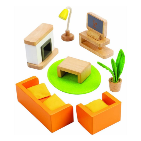 Hape Oyuncak Oturma Odası Eşya Seti / Media Room