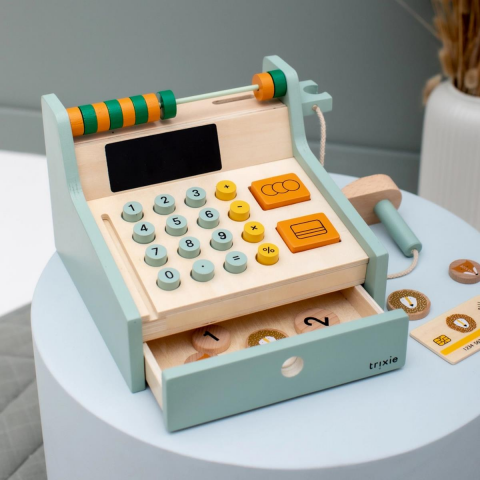 Trixie - Wooden Cash Register With Accessories - Ahşap Yazar Kasa