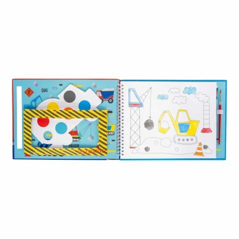 Floss & Rock Sulu Boyalı Boyama Kitabı / Constructıon