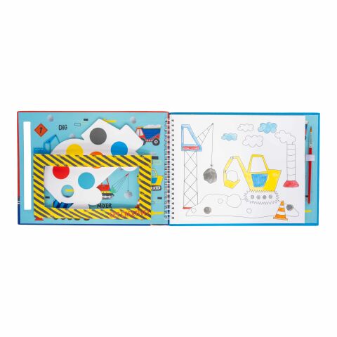 Floss & Rock Sulu Boyalı Boyama Kitabı / Constructıon