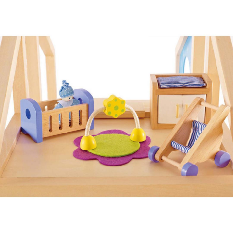 Hape Oyuncak Bebek Odası Eşya Seti / Wooden Toys - Baby's Room