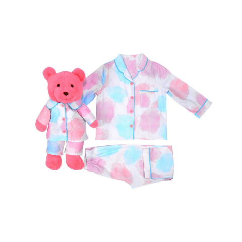 Luna Mia Color Brush Uyku Arkadaşlı Çocuk Pijama Takımı