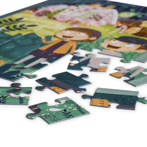 Kidmosfer Hansel ile Gretel Puzzle (Yapboz) 48 Parça