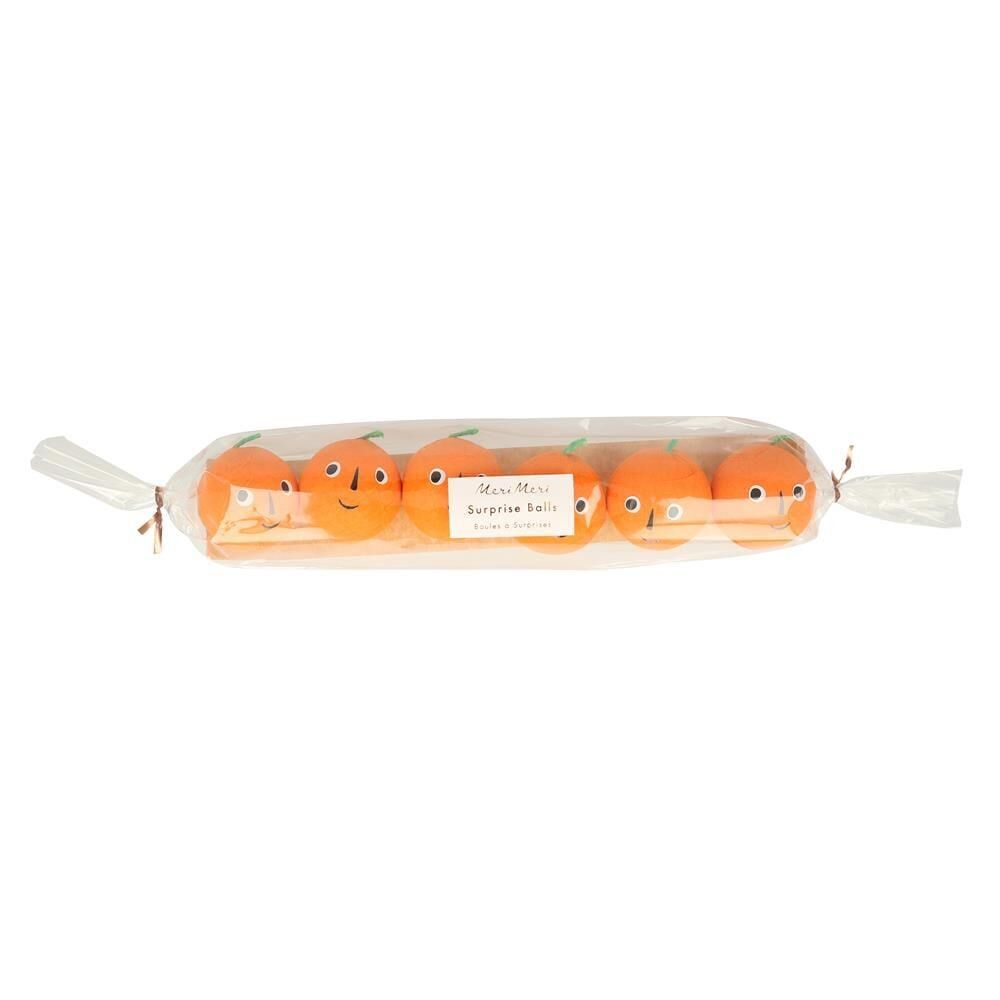 Meri Meri - Pumpkin Surprise Balls - Balkabağı Sürpriz Toplar (6'Lı)