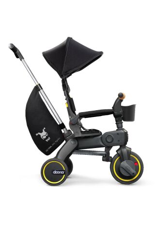 Doona Liki Trike Tek Parça Katlanır 3 Tekerlekli Bebek Bisikleti S5 - Nitro Black