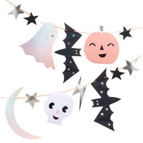 Meri Meri - Pastel Halloween Garland - Pastel Halloween Asılan Süs