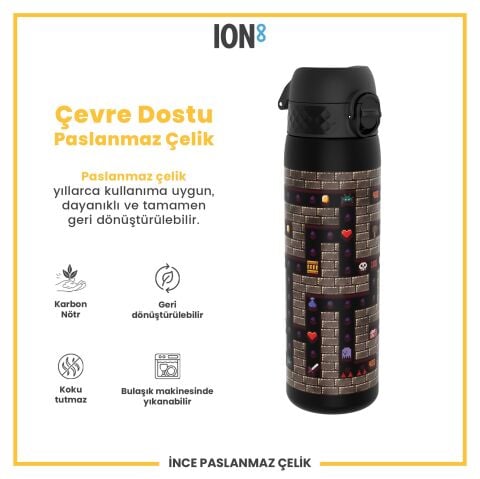 Ion8 - İnce Suluk - Oyuncu - 500 ml - Sızdırmaz - BPA İçermeyen