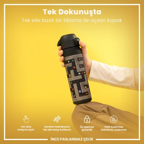 Ion8 - İnce Suluk - Oyuncu - 500 ml - Sızdırmaz - BPA İçermeyen