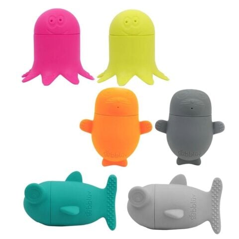 Bblüv Büddies Karıştır ve Eşleştir Silikon Banyo Oyuncakları