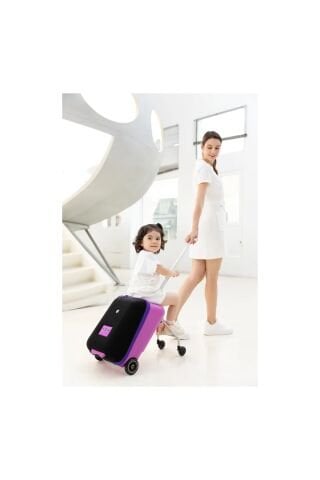 Micro Ride On Luggage Eazy Scooter Bagaj Çanta Violet