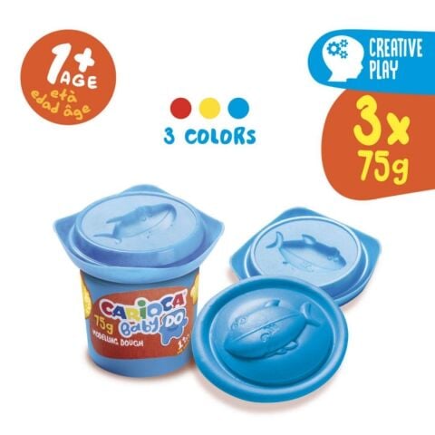 Carioca Bebek Oyun Hamuru 3 Renk x 75 gr (1+ Yaş)