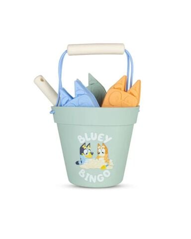 Swim Essentials - Bluey Silikon Oyuncak Seti - Kova, Kürek ve 3 adet Kalıp