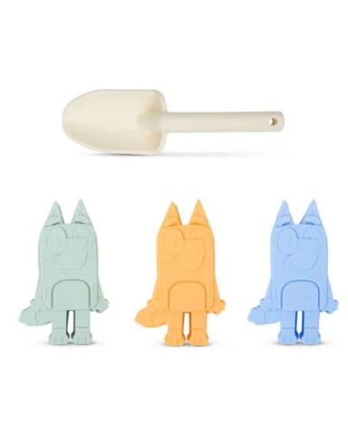 Swim Essentials - Bluey Silikon Oyuncak Seti - Kova, Kürek ve 3 adet Kalıp