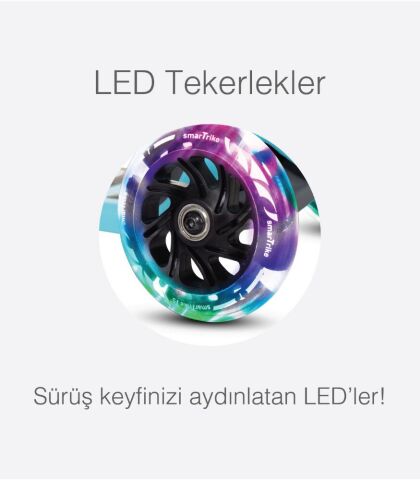 SmarTrike T1 3’ü 1 Arada Oturaklı ve Çantalı Çocuk Scooterı (15 Ay - 5 Yaş) - Blue