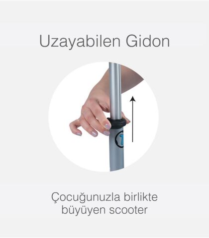 SmarTrike T1 3’ü 1 Arada Oturaklı ve Çantalı Çocuk Scooterı (15 Ay - 5 Yaş) - Blue