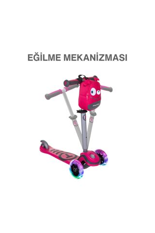 SmarTrike T1 3’ü 1 Arada Oturaklı ve Çantalı Çocuk Scooterı (15 Ay - 5 Yaş) - Pink