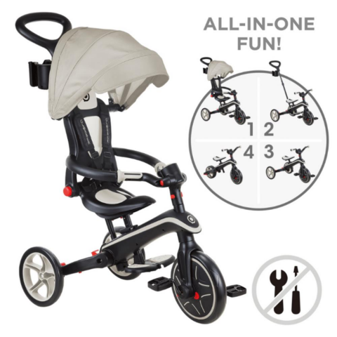 Globber Explorer 4in1 Katlanabilir Bisiklet - Koyu Bej
