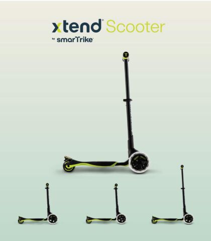 SmarTrike Xtend 3 Aşamalı (3-12 Yaş) Büyüyebilen Çocuk Scooterı - Lime