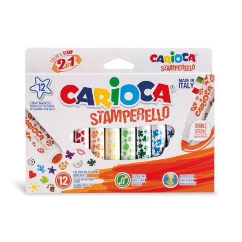 Carioca Stamperello Keçeli Boya Kalemi 12'lı