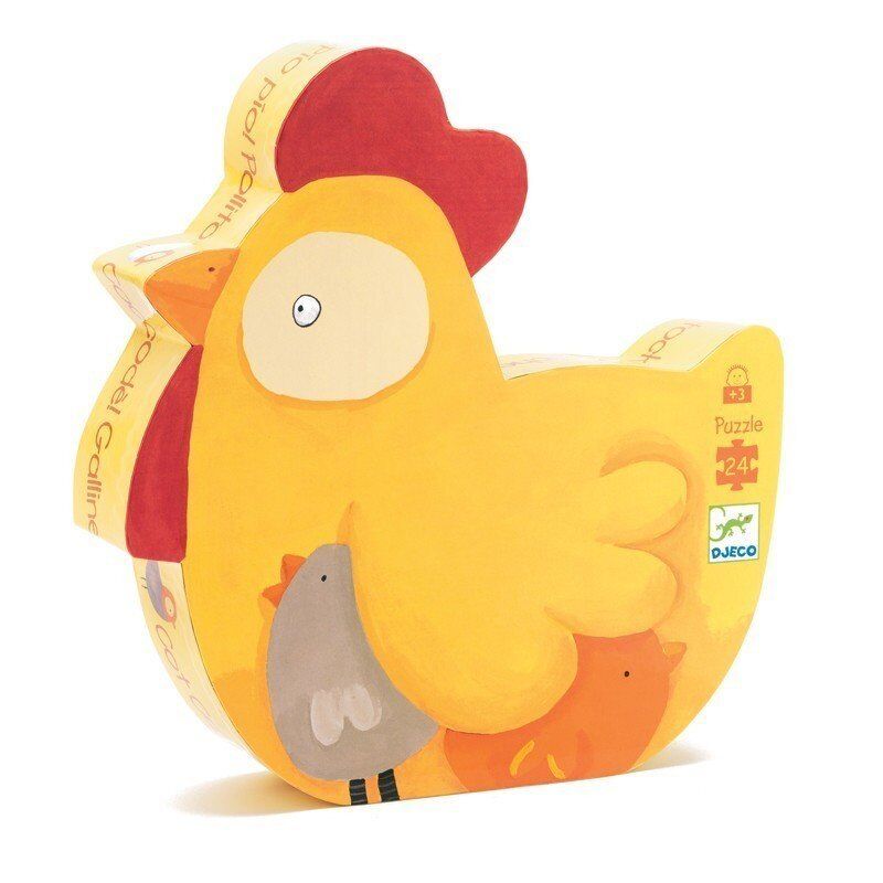 Djeco Dekoratif Puzzle 24 Parça / Cock-A-Doodle-Doo!