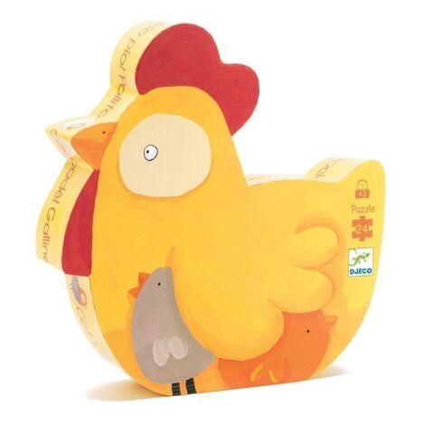Djeco Dekoratif Puzzle 24 Parça / Cock-A-Doodle-Doo!