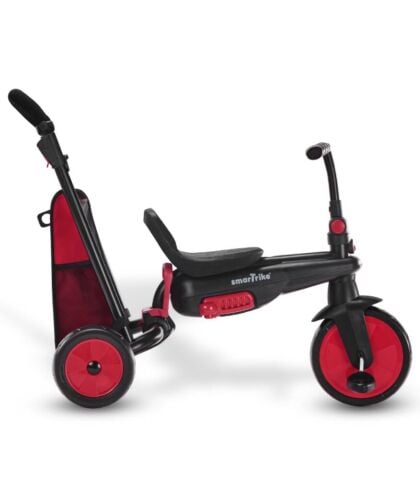 SmarTrike STR3 Plus 5’i 1 Arada Modüler Katlanabilir Bebek Arabası ve Üç Tekerlekli Bebek Bisikleti - Red