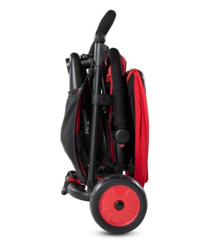 SmarTrike STR3 Plus 5’i 1 Arada Modüler Katlanabilir Bebek Arabası ve Üç Tekerlekli Bebek Bisikleti - Red