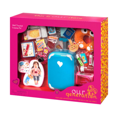 Our Generation Valiz Seti - Mavi / Well Traveled Luggage Set